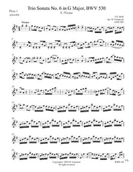 Trio Sonata No. 6 in G Major Flute/Oboe/Bassoon Trio EPRINT cover